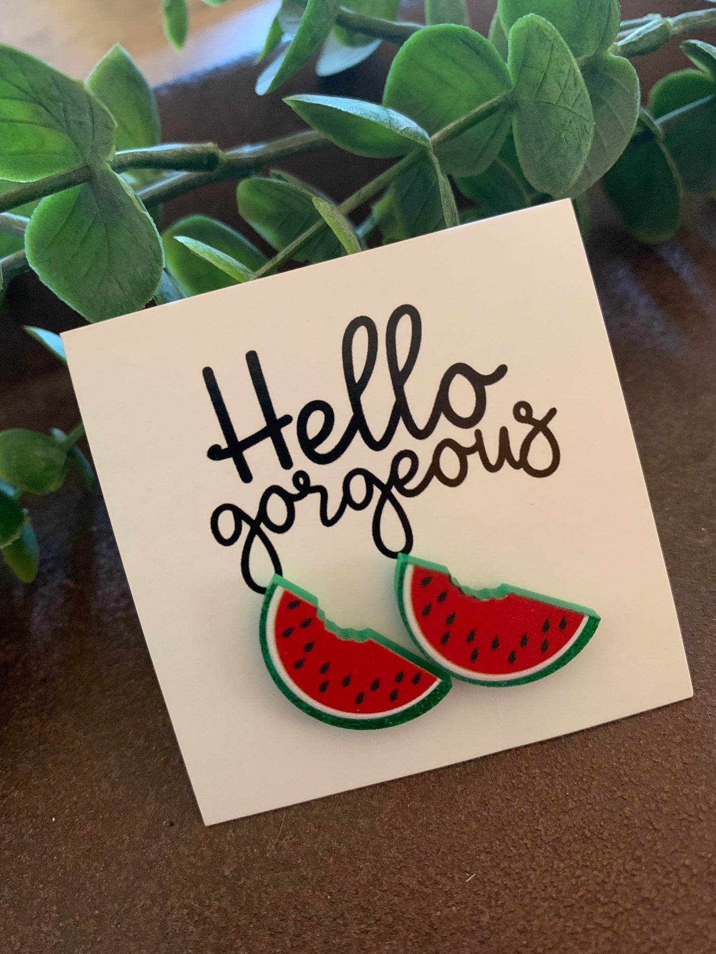 Watermelon Earring Studs